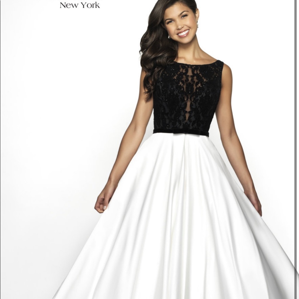 Black and white ball gown, size 12.